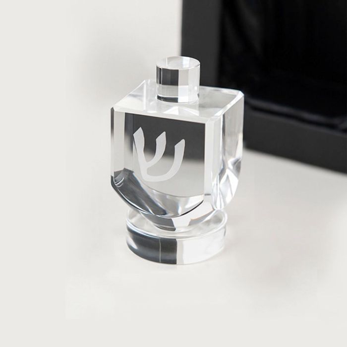 Crystal Dreidel With Stand – Luxury Chanukah / Hanukkah Gift