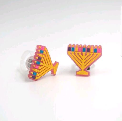 Colorful Flashing LED Light Up Menorah Ring