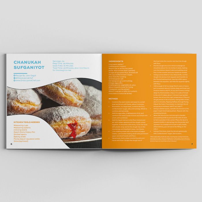 A cookbook with step-by-step illustrated cooking tips