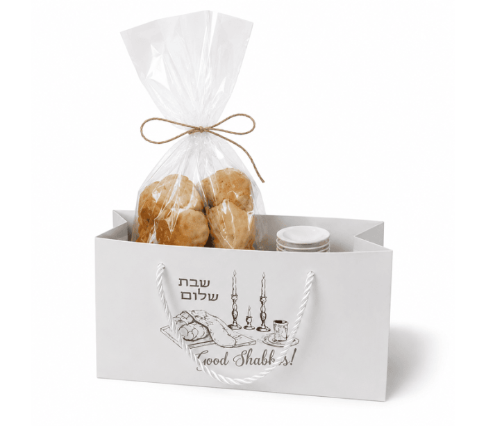 Premium Shabbos gift bag for Challah and Shabbat essentials