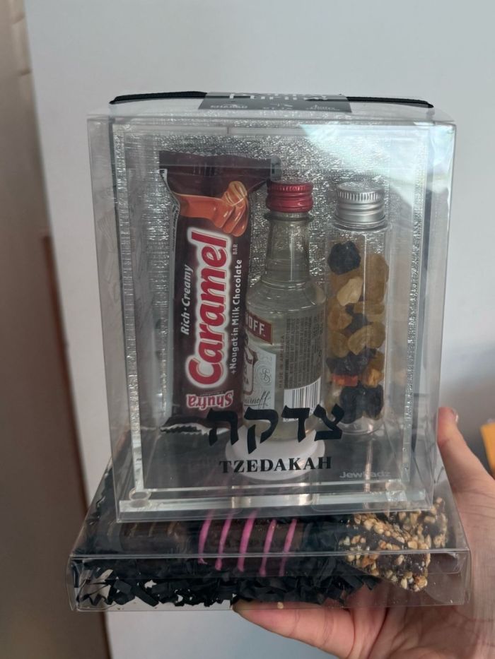 Pre-Filled Tzedakah Box for Purim Gift Giving & Charity