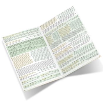 Laminated Bentching Card / Bentcher