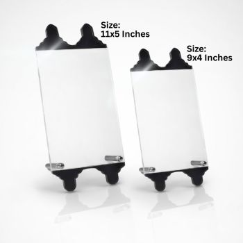 Acrylic Torah Plaques - without Engraving