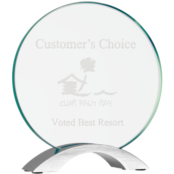 7 1/4" - Round Cosmic Glass With Silver Base - JewFadz