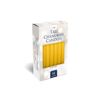 Taller Gold Chanukah Candles - Single Box of 44 Candles