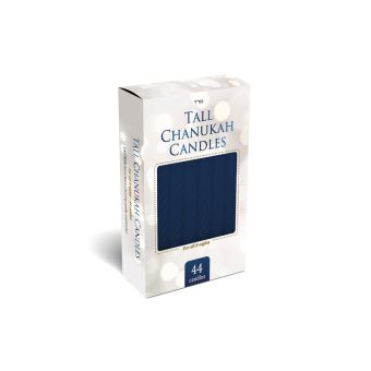 Taller Navy Blue Chanukah Candles