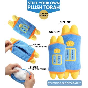 Stuff Your Own Plush Torah (Zipper Pouch) - YOM TOV FRIENDLY