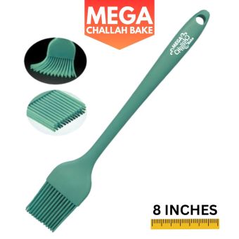 Green w/ White Logo - Mega Challah Bake Silicone Egg Brush