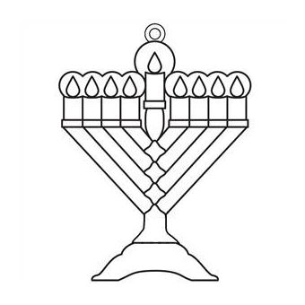 Menorah Suncatchers