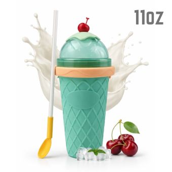 Green 11oz Ice Cream Cup - FREE SHIPPING
