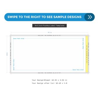 Custom Printed Pushka Label ONLY 3x5 - Apply by yourself to the Tzedakah Box (Order Separately)