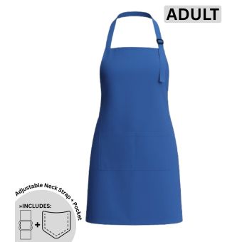 Blue - Cotton Adult Blank Apron