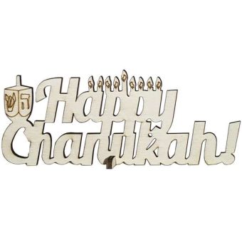 Happy Chanukah Wooden Sign 
