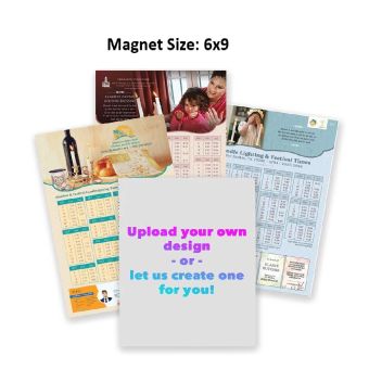 Magnet 6x9 – Candlelighting with Ad – (or Upload your own / Create Custom)