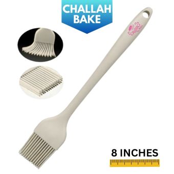 NEW! Beige w/ Pink Logo - Challah Bake Silicone Egg Brush