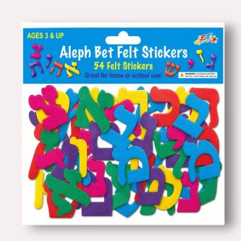 Aleph Bet Felt Stickers