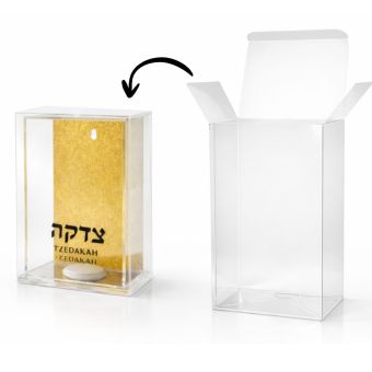 3x5x6 Clear White Gift Packing Box - Good for Smaller Tzedakah Box