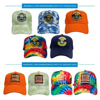 Baseball Caps Embroidered with Camp Gan Israel Logo