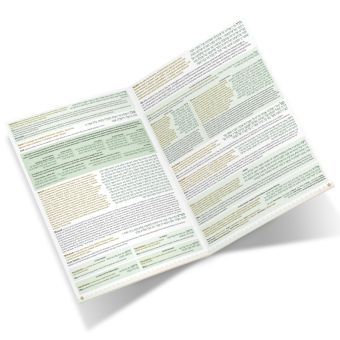 Laminated Bentching Card / Bentcher