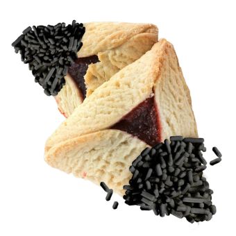 10lb Bulk Hamantashen (not individually wrapped) with Black Sprinkle approx 110-120 pieces
