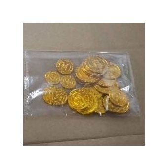 25 Plastic Coins - Gold