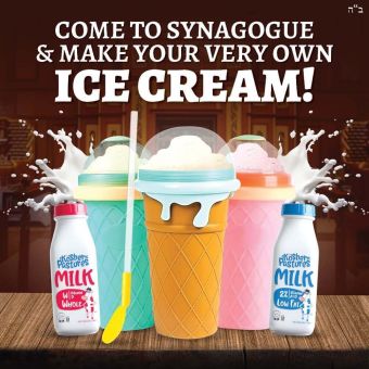 17 oz Portable Brown Ice Cream Cup - Whip Up Milkshakes & Ice Cream Anywhere! - FREE SHIPPING