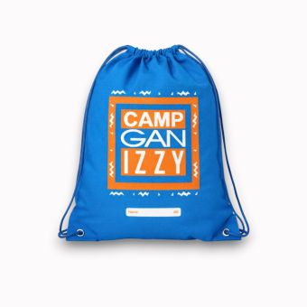 Camp Gan Izzy Drawstring Blue Bag - Square Logo - PREORDERS! - Ships by 18th May
