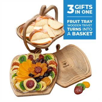 Purim Shalach Manos Dried Fruit Platter - a Gift from Chabad
