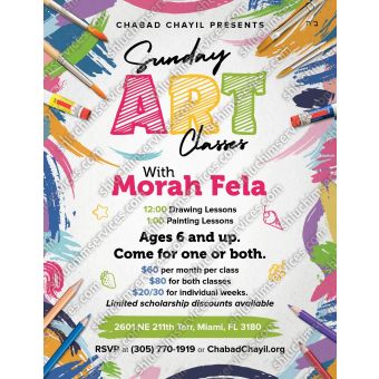 Art Class Flyer Design