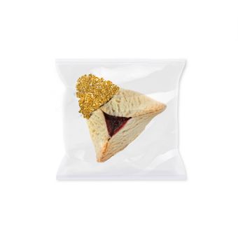 Gold Crystal Hamantashen – Individually Wrapped (Min: 100)