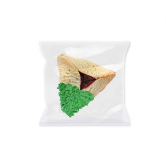 Green sprinkle hamantashen - Indiv. wrapped (Min: 100)