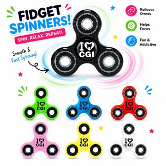 I Love CGI Fidget Hand Spinner - Ships from Florida