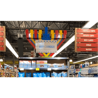 Build Your Own LEGO Menorah - Top Part Only