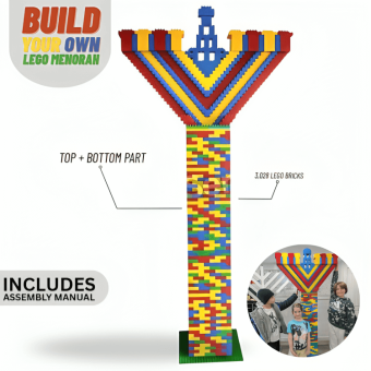 6ft Build Your Own LEGO Menorah™ 