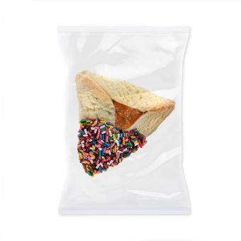 Jumbo Colorful Sprinkled Hamantashen - Individually Wrapped in Clear Packaging (Min: 18)