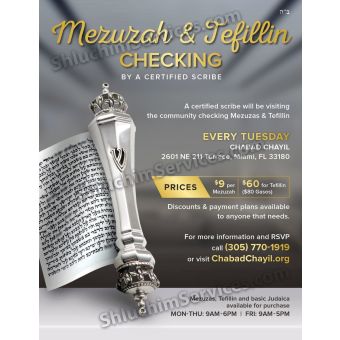 Mezuzah & Tefillin Checking Design