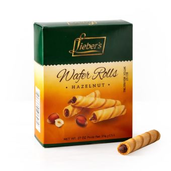 Mini Hazelnut Wafer Rolls