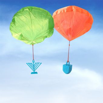 Parachute Menorah / Dreidel - Great for Chanukah Gelt Drops!