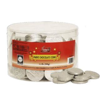 Parve Chocolate Gelt Tub by Liebers (160 Coins, 3 Grams)