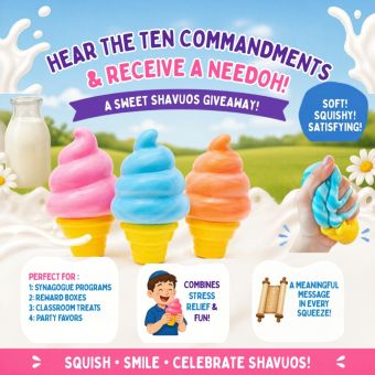 Needoh ice cream squeeze toy assorted colors soft squishy fidget