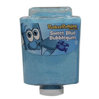 9-11oz bottle of Kosher Edible Sand Art - Sweet Blue Bubble gum
