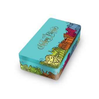 Smaller Happy Purim Shaloch Manos Tin - for Pick Up in CH