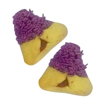 10lb Bulk Hamantashen (not individually wrapped) with Purple Sprinkle approx 110-120 pieces