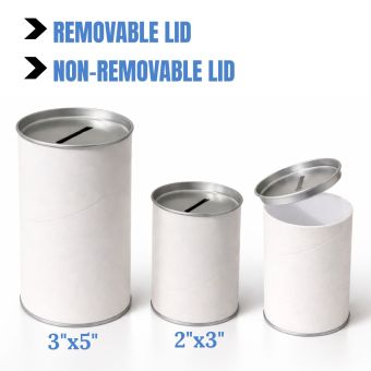 Blank White Cardboard Tzedakah Pushka [for Decorating]