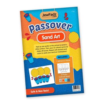 Passover Matzah & Cups Sand Art with Sand