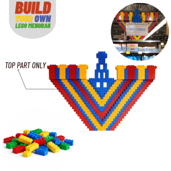 Build Your Own LEGO Menorah - Top Part Only