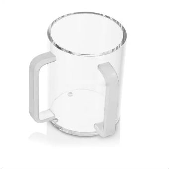 Lucite Negel Vasser / Al Netilas Yadayim Kvort (Cup) with Silver Handle- Single Order