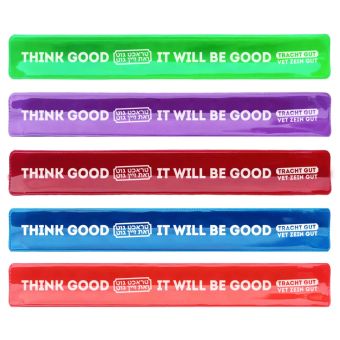 Tracht Gut Vet Zein Gut - Think Good and it will be Good Slapbands (Assorted Colors)
