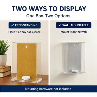 Lucite Acrylic Tzedakah Box - Without logo