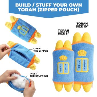 Build / Stuff your own Torah (Zipper Pouch) - YOM TOV FRIENDLY